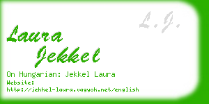 laura jekkel business card